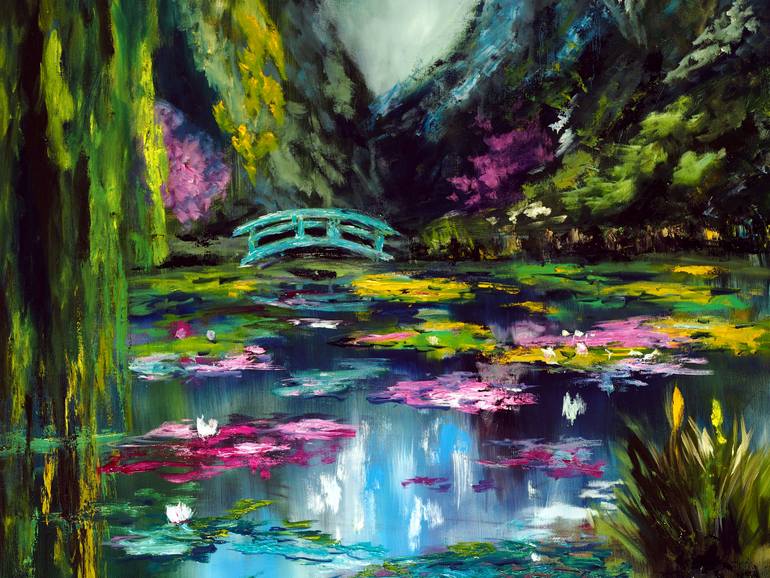 Original Impressionism Nature Painting by Ruslana Levandovska