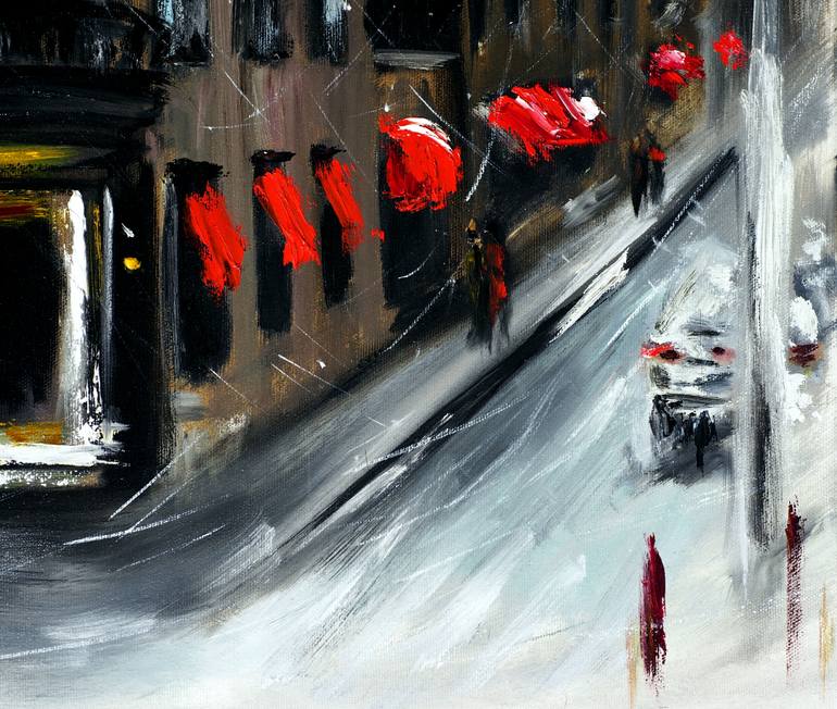 Original Impressionism Cities Painting by Ruslana Levandovska