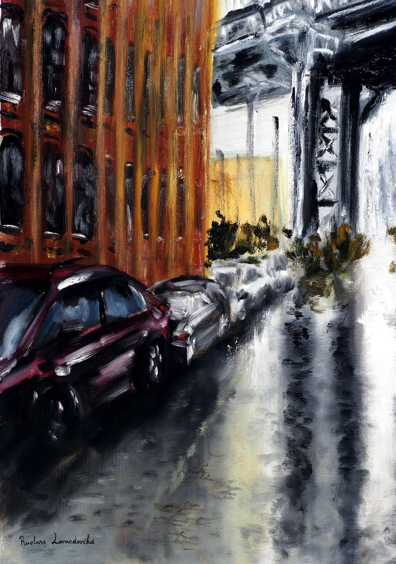 Original Impressionism Cities Painting by Ruslana Levandovska