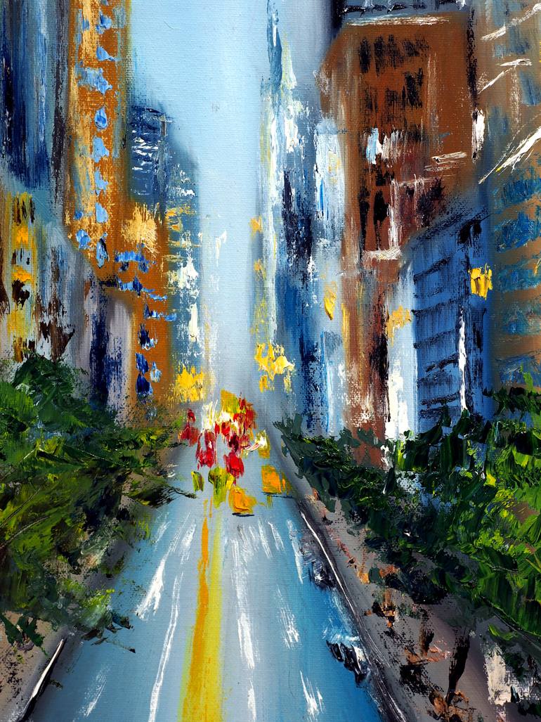 Original Impressionism Cities Painting by Ruslana Levandovska