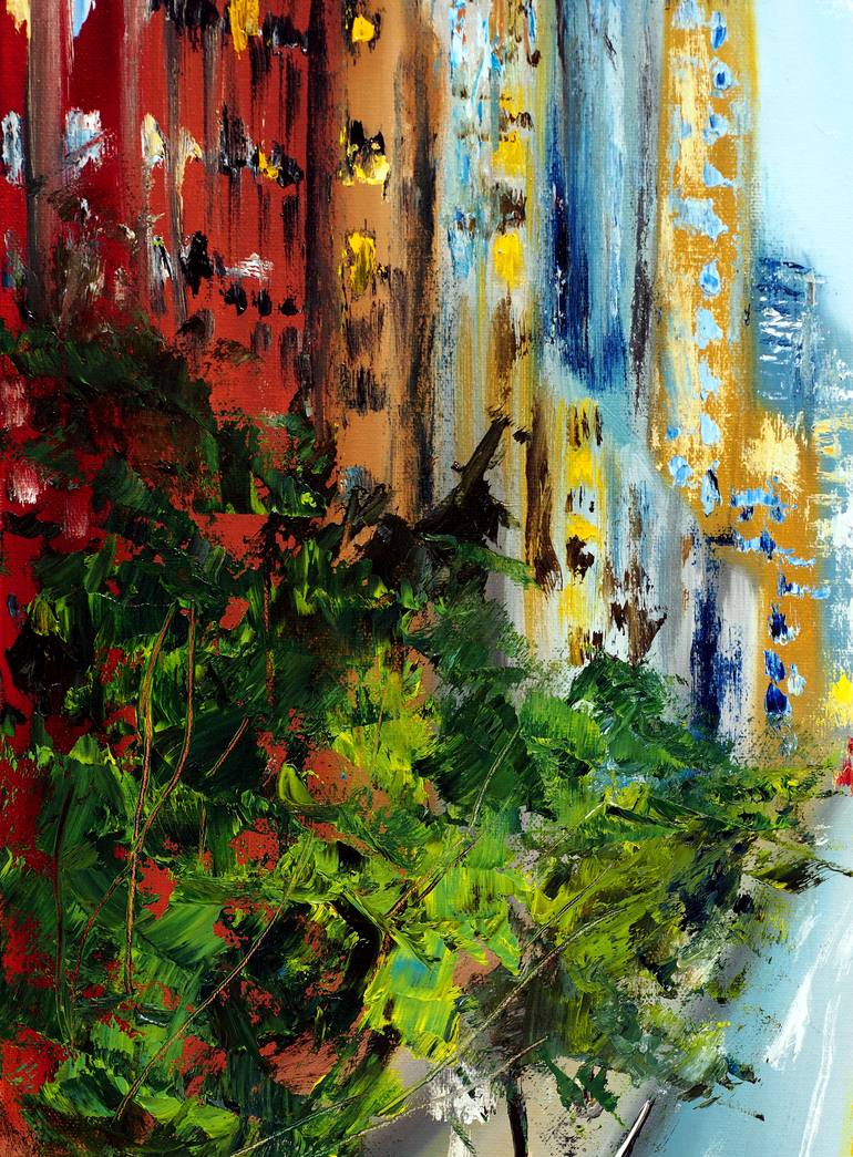 Original Impressionism Cities Painting by Ruslana Levandovska