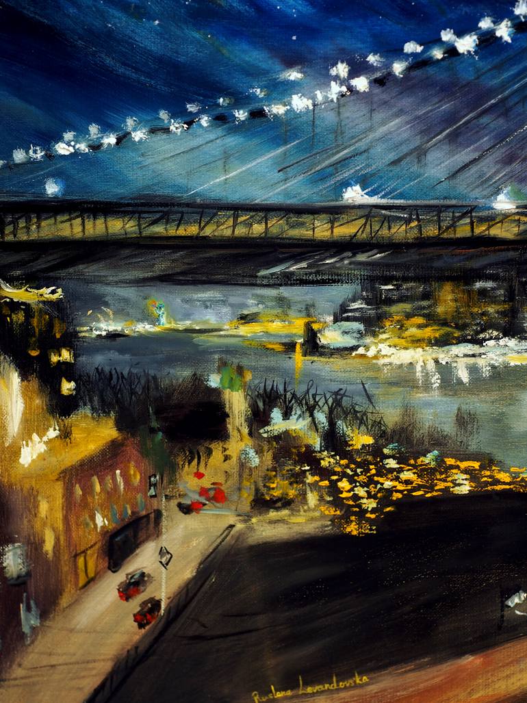 Original Impressionism Cities Painting by Ruslana Levandovska