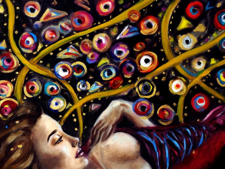 Original Realism Women Mixed Media by Ruslana Levandovska
