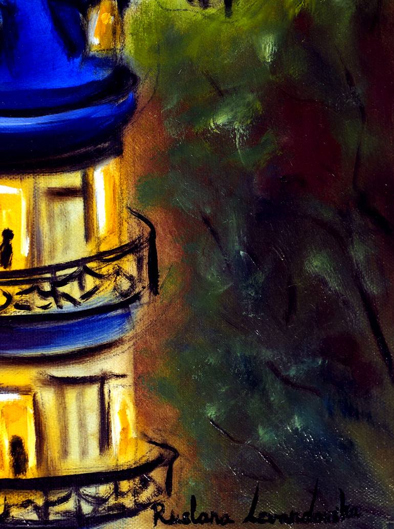 Original Art Nouveau Cities Mixed Media by Ruslana Levandovska