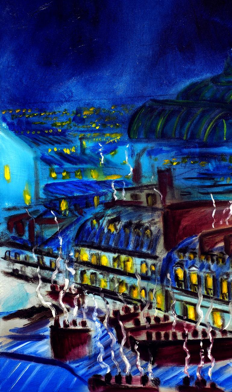 Original Art Nouveau Cities Mixed Media by Ruslana Levandovska