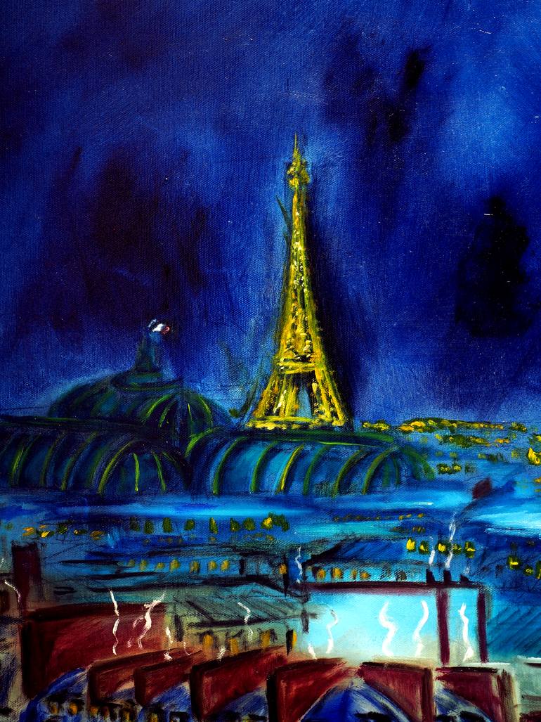 Original Art Nouveau Cities Mixed Media by Ruslana Levandovska