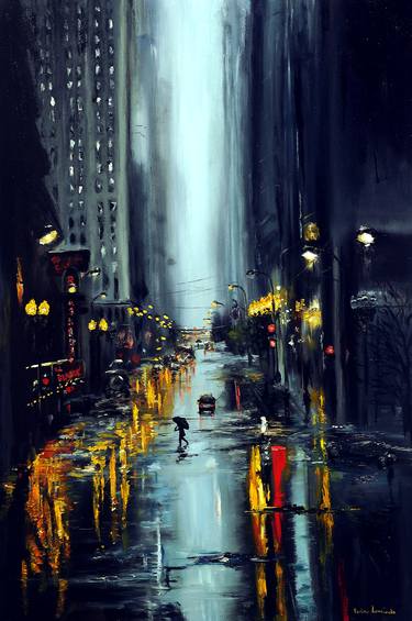 Original Cities Paintings by Ruslana Levandovska