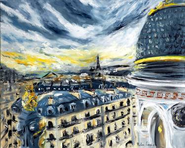 Original Expressionism Architecture Paintings by Ruslana Levandovska