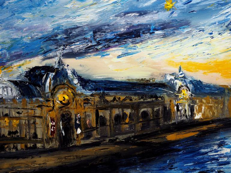 Original Impressionism Cities Painting by Ruslana Levandovska