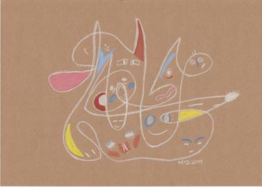 Original Modern Abstract Drawings by Mitzi Kreischer