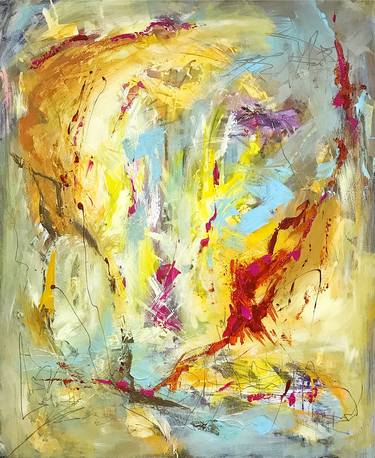 Original Abstract Expressionism Abstract Paintings by Ea Bodin