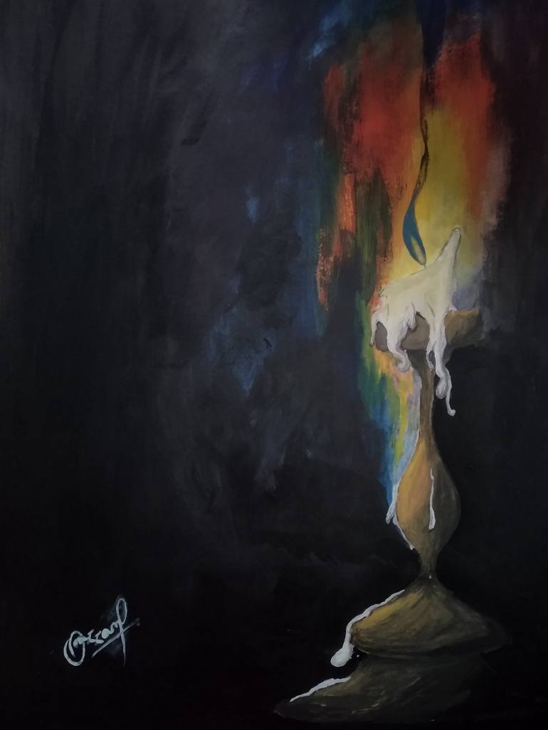 Light In The Dark Painting By Moazzama Ameen Saatchi Art