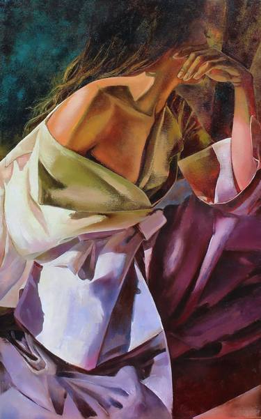 Original Impressionism Women Painting by Liudmyla Doichenko