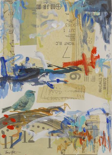 Original Abstract Collage by Shari Epstein