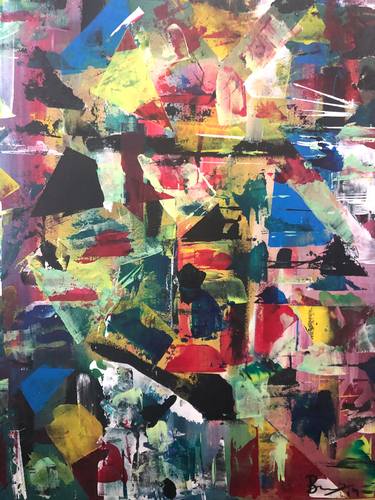 Print of Abstract Cities Paintings by Francesco Bruno