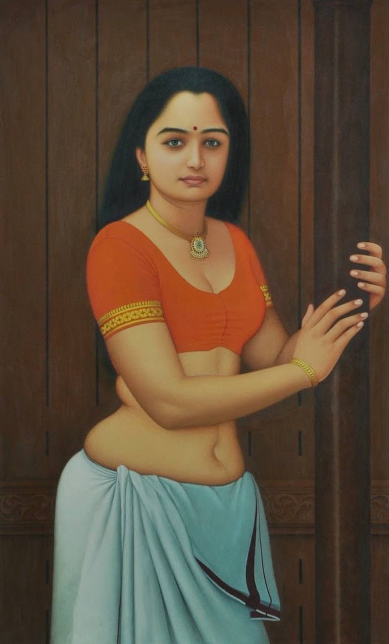 kerala woman painting