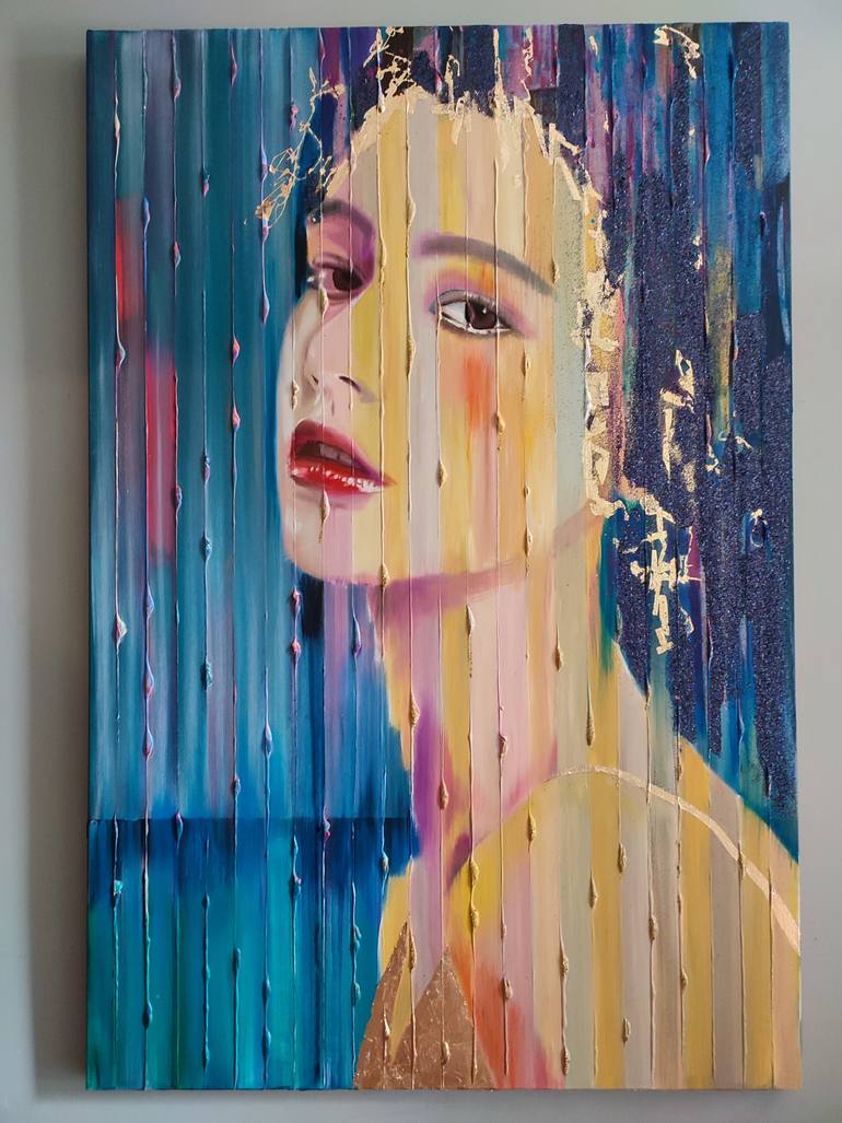 Original Contemporary Women Painting by Christel Delrieu Pétraud