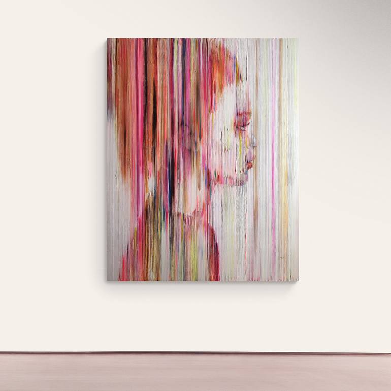 Original Portraiture Women Painting by Christel Delrieu Pétraud