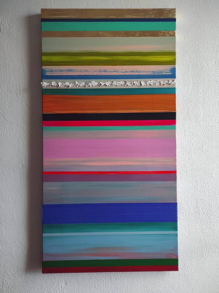 Original Abstract Painting by Christel Delrieu Pétraud