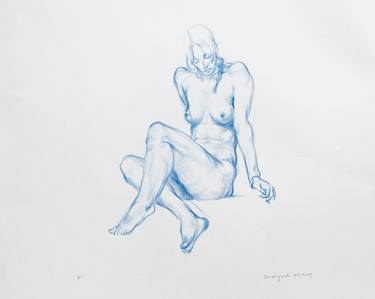 Print of Figurative Nude Drawings by David Sloss