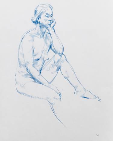 Print of Figurative Nude Drawings by David Sloss