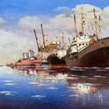In the port of Arkhangelsk by Vasily Gribennikov