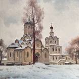 Spassky Cathedral of the Andronikov Monastery. Moscow by Vasily Gribennikov