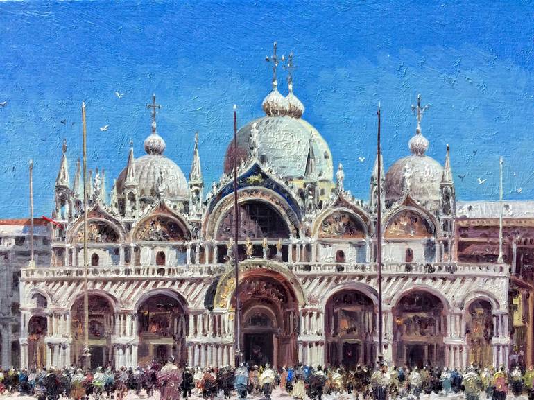 Original Fine Art Architecture Painting by Vasily Gribennikov