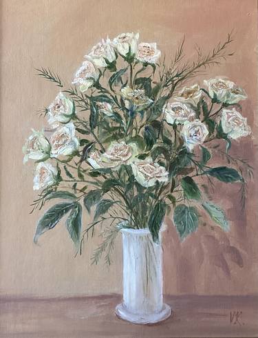 Original Fine Art Floral Paintings by Victoriya Kondratyuk
