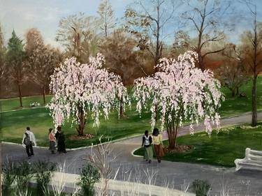 Original Realism Garden Paintings by Victoriya Kondratyuk