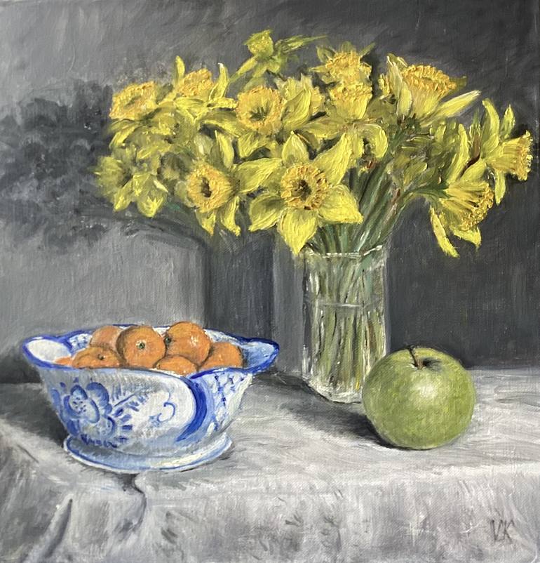 Original Contemporary Still Life Paintings by Victoriya Kondratyuk