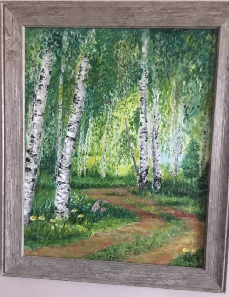 Original Impressionism Nature Painting by Victoriya Kondratyuk