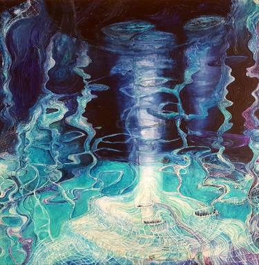 Original Surrealism Water Paintings by Andrea Vallejo Osterberg