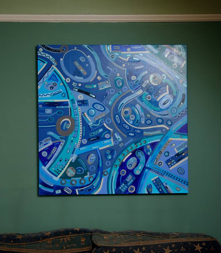 Original Fine Art Abstract Painting by Phil Smith