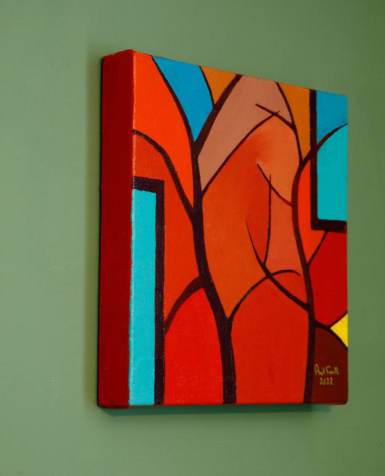 Original Fine Art Abstract Painting by Phil Smith