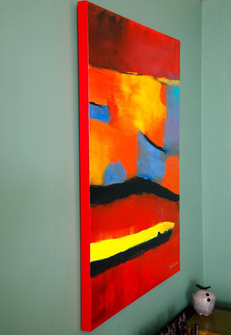 Original Fine Art Abstract Painting by Phil Smith