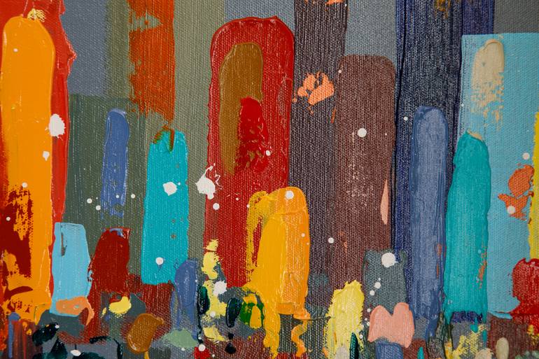 Original Contemporary Cities Painting by Phil Smith