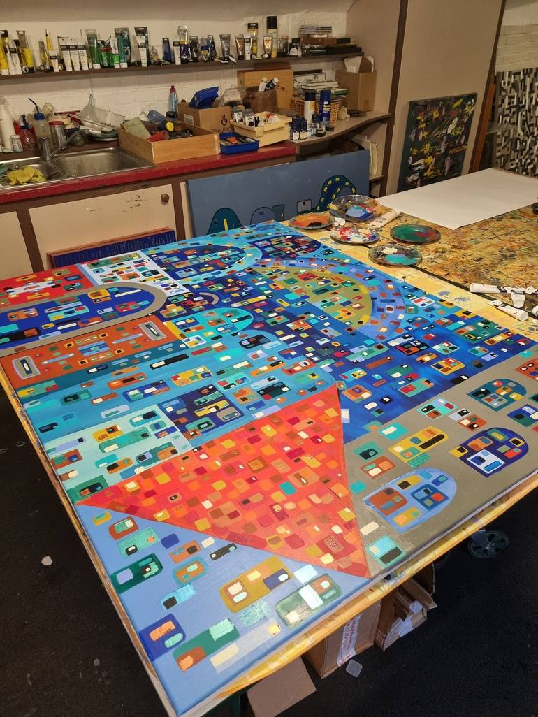 Original Abstract Painting by Phil Smith