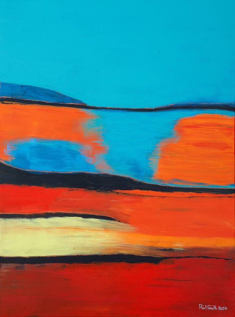 Print of Abstract Landscape Paintings by Phil Smith