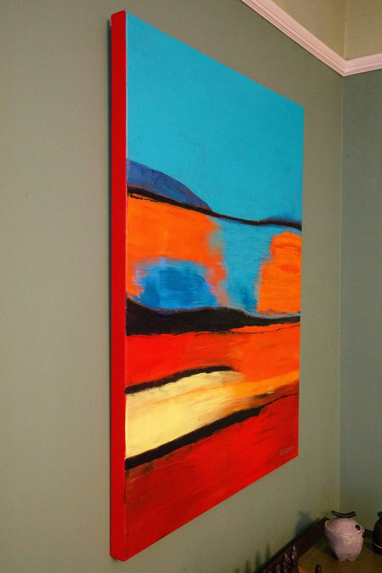 Original Abstract Landscape Painting by Phil Smith