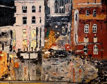 Print of Abstract Expressionism Cities Paintings by Phil Smith