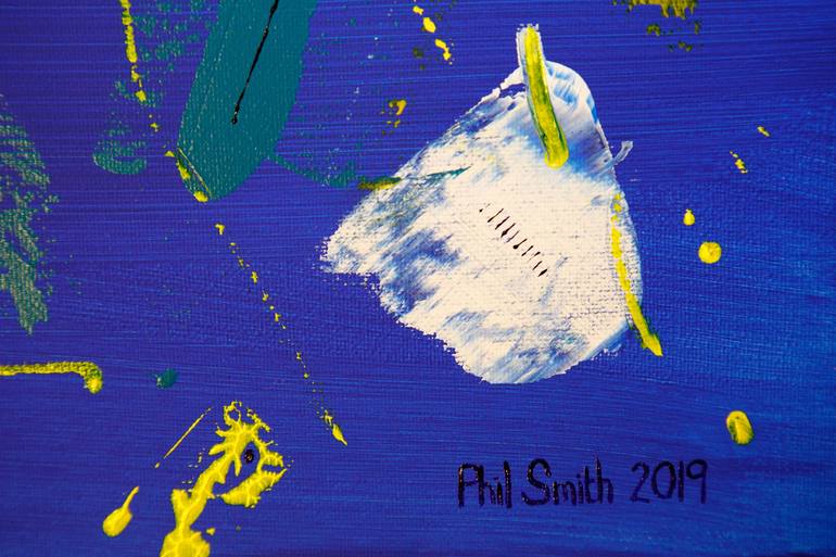 Original Abstract Expressionism Abstract Painting by Phil Smith