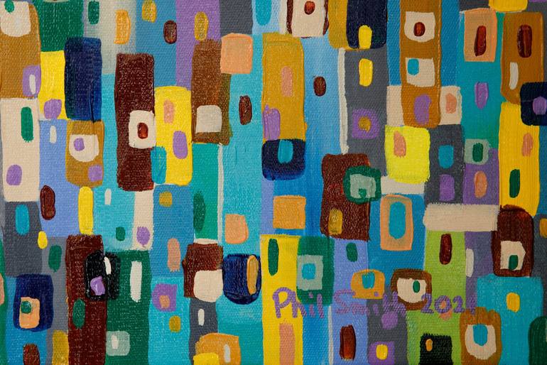 Original Fine Art Abstract Painting by Phil Smith