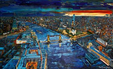 Print of Cities Paintings by Phil Smith
