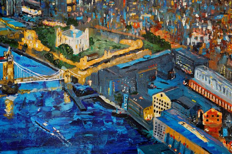 Original Fine Art Cities Painting by Phil Smith