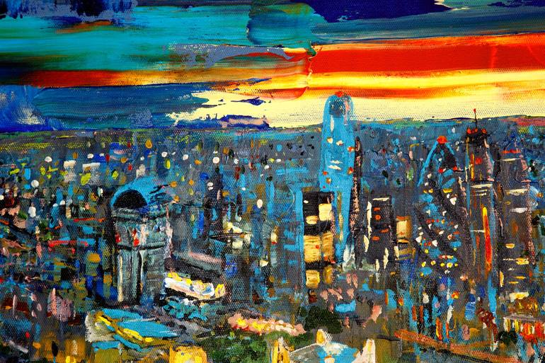 Original Fine Art Cities Painting by Phil Smith