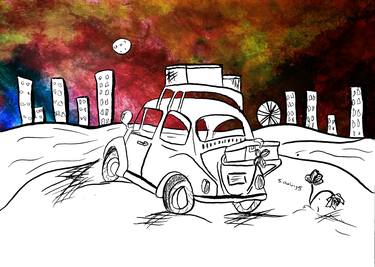 Print of Illustration Car Drawings by Shannon Owings