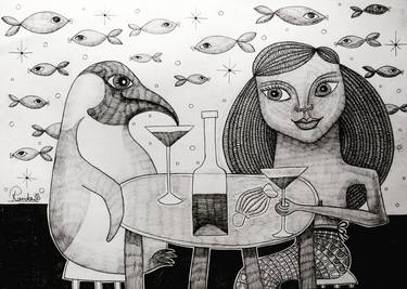 Print of Expressionism Animal Drawings by Randa Abubakr