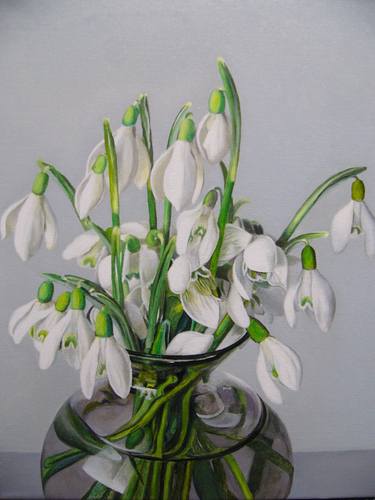 Original Fine Art Floral Paintings by Wolfgang Eberhardt