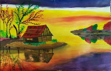 Original Landscape Painting by Irtifa Khan